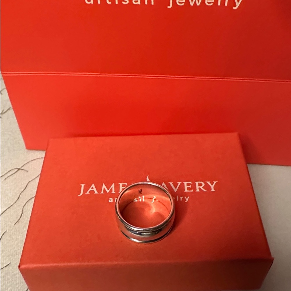 James Avery RETIRED Sterling silver wedding band size 6 - Picture 7 of 10